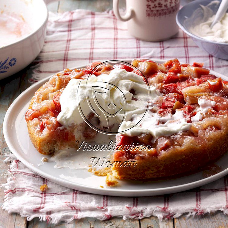 Rhubarb Upside-Down Cake