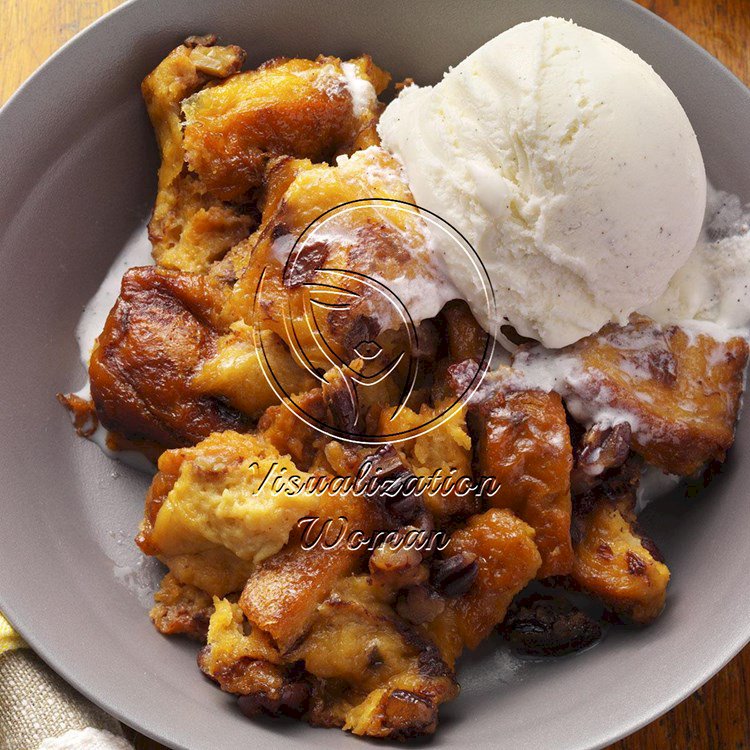 Cinnamon-Raisin Banana Bread Pudding