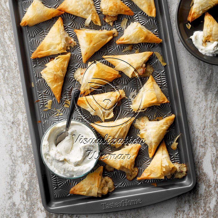 Chicken Bacon Triangles