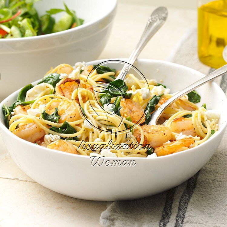 Rosemary Shrimp with Spaghetti