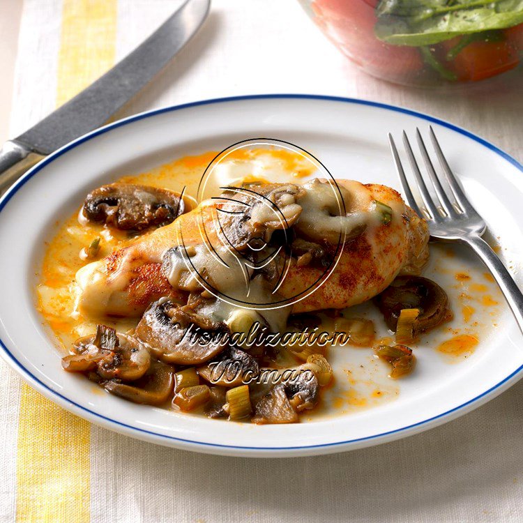 Baked Chicken and Mushrooms