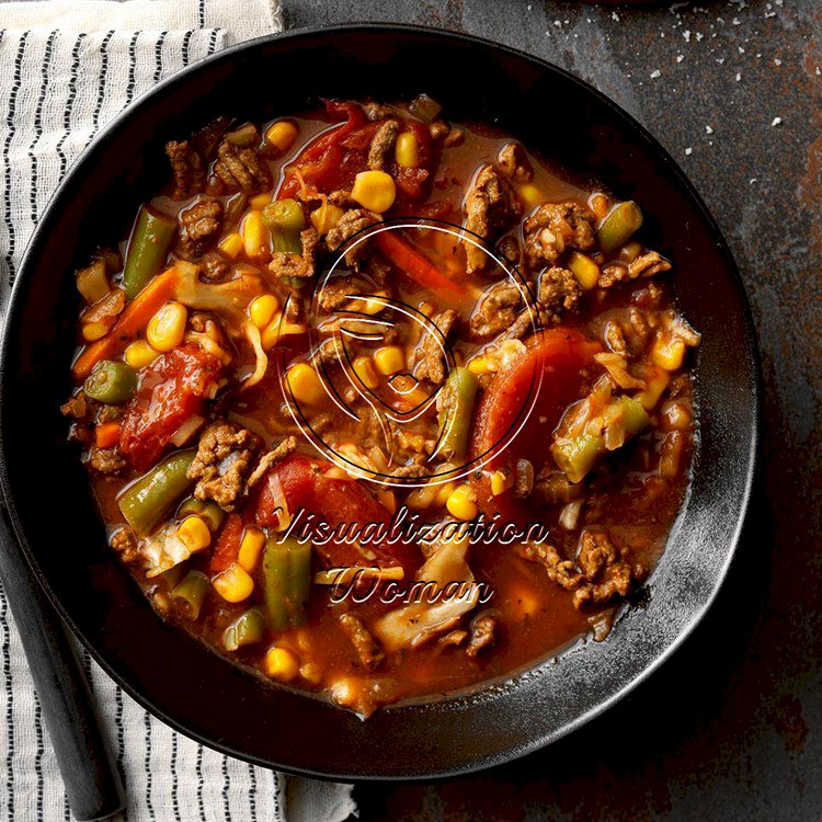 Vegetable Soup with Hamburger