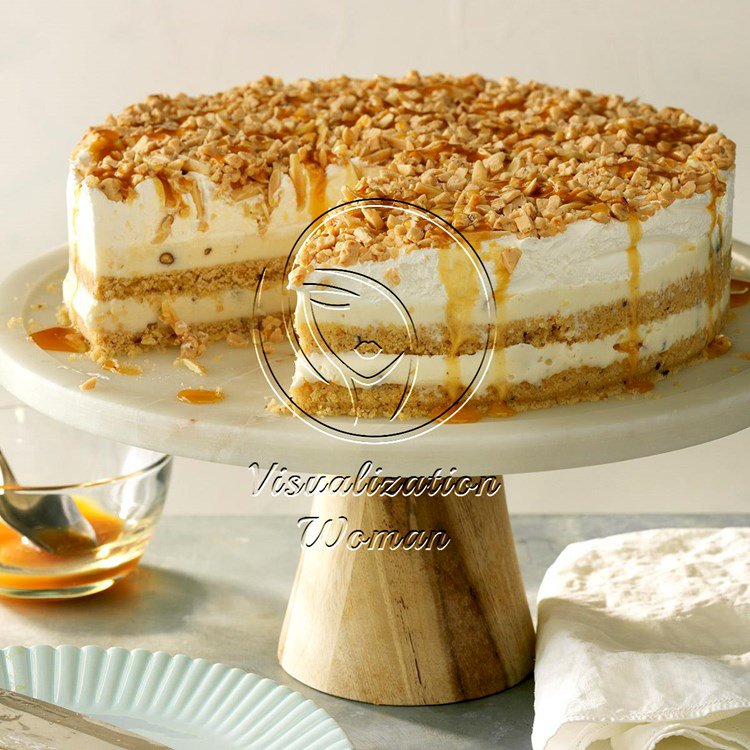 Nutty Caramel Ice Cream Cake