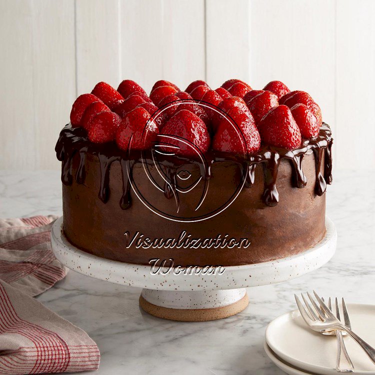 Chocolate-Strawberry Celebration Cake