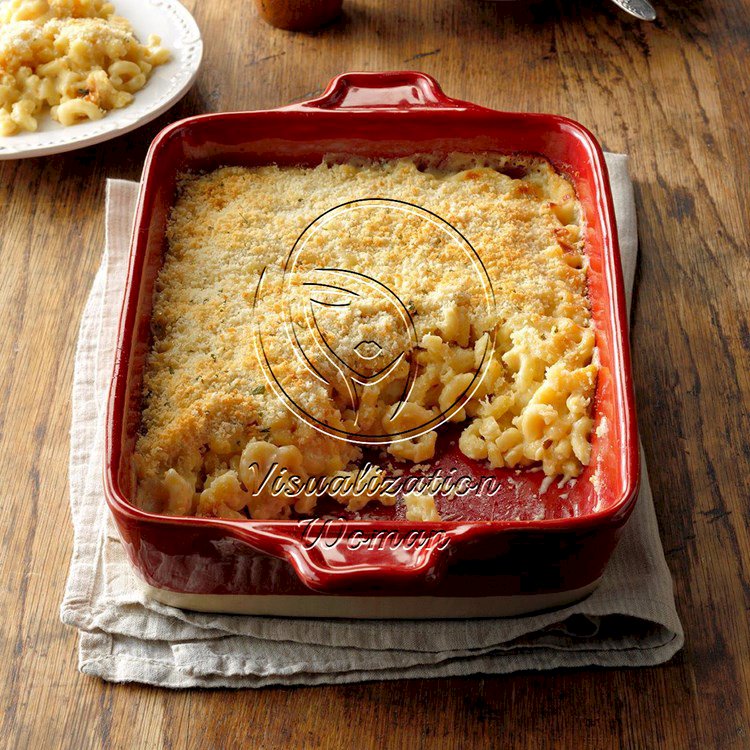 Crunchy White Baked Macaroni & Cheese