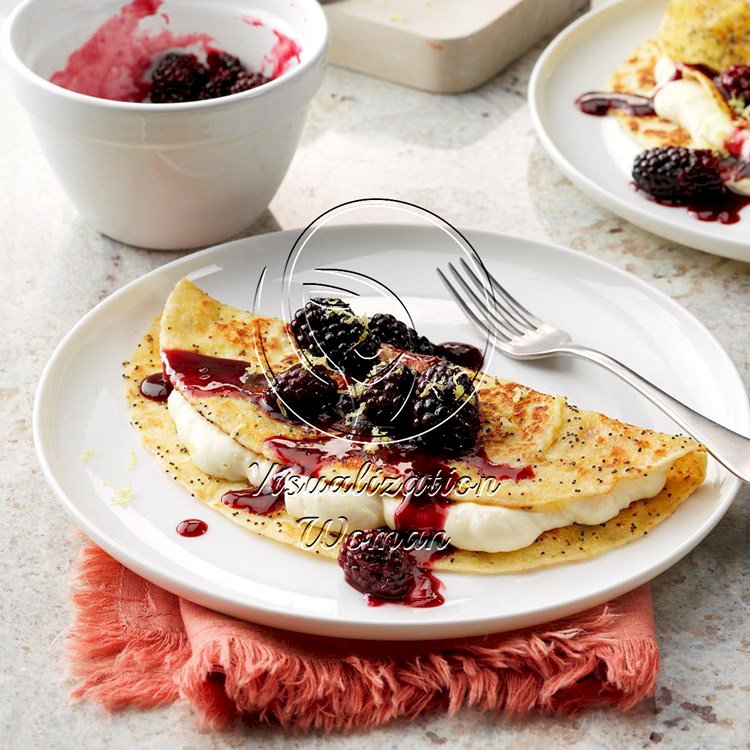 Lemon Blackberry Tortilla French Toast