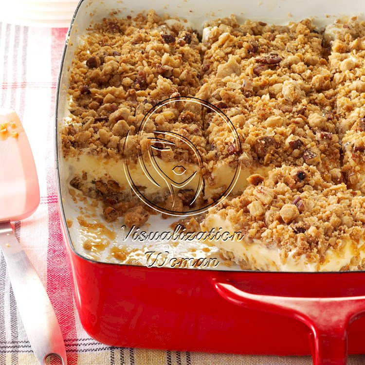 Caramel Pecan Ice Cream Dessert