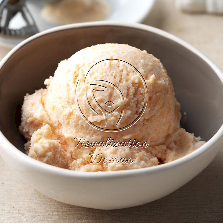 Buttermilk Peach Ice Cream