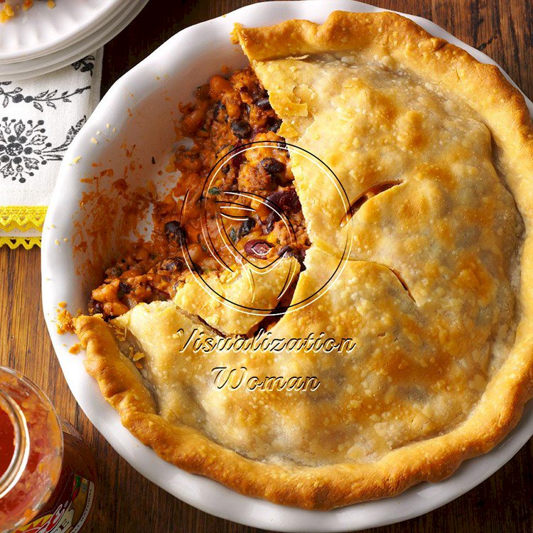 Spicy Bean and Beef Pie