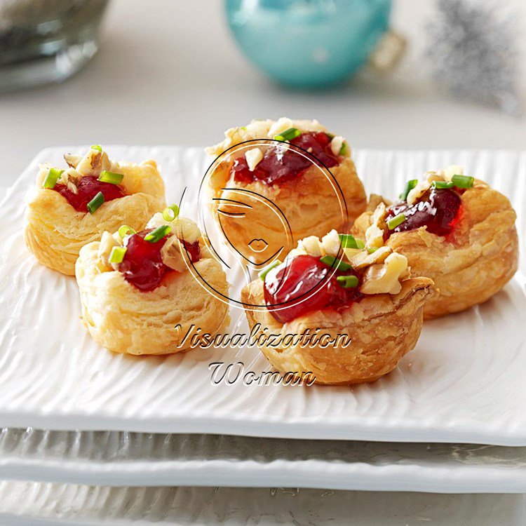 Brie Cherry Pastry Cups