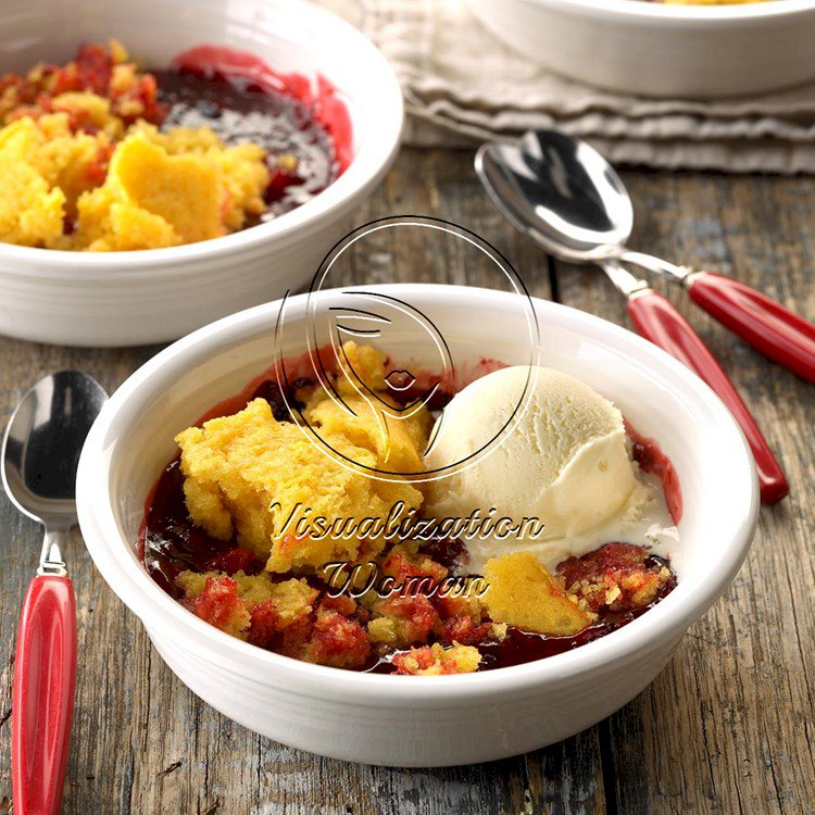 Cake & Berry Campfire Cobbler