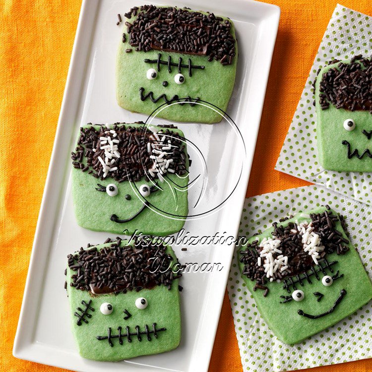 Freaky Frankenstein Cookies