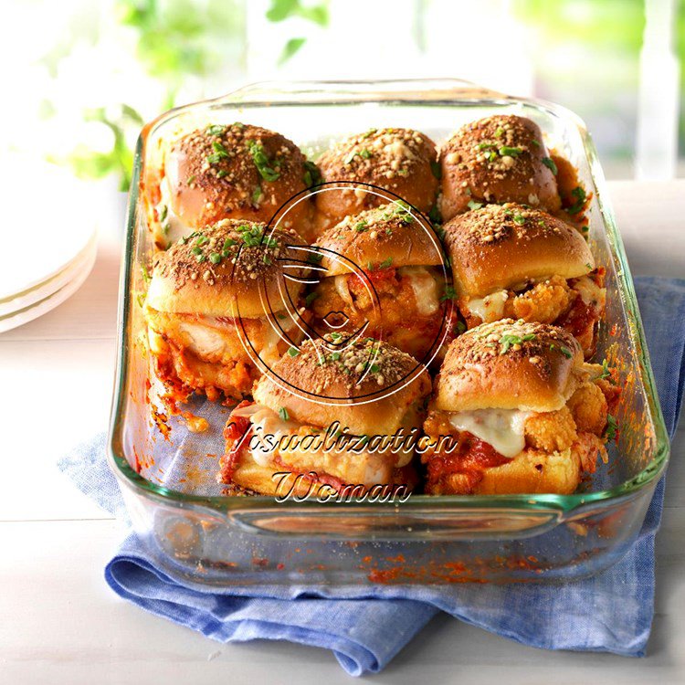 Chicken Parmesan Slider Bake