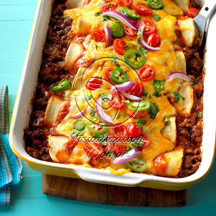 Garlic Beef Enchiladas