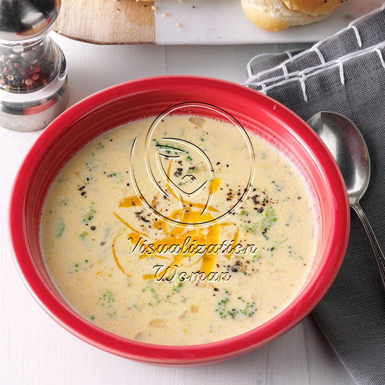 Slow Cooker Cheesy Broccoli Soup