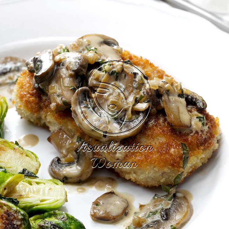 Pork Chops with Mushroom Bourbon Sauce