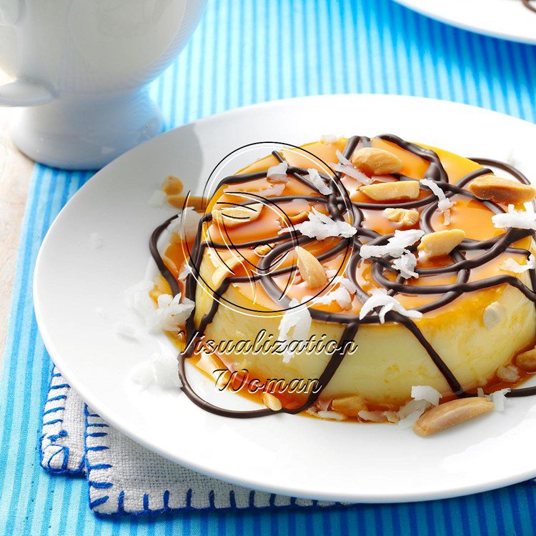 Almond Coconut Flans