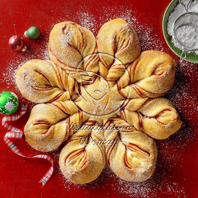 Christmas Star Twisted Bread