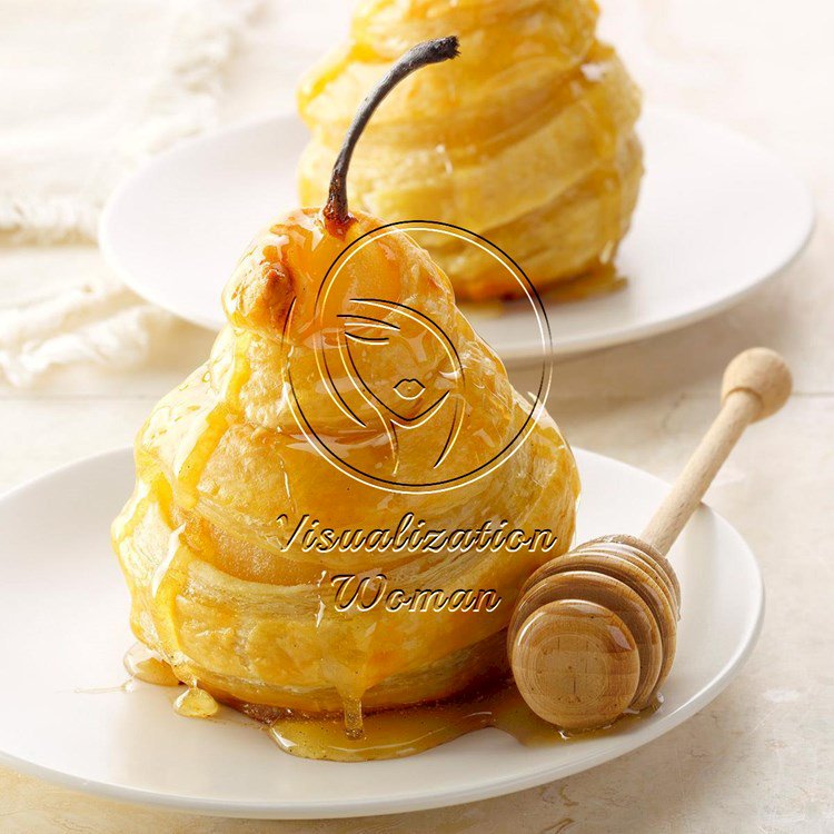 Air-Fryer Honeyed Pears in Puff Pastry