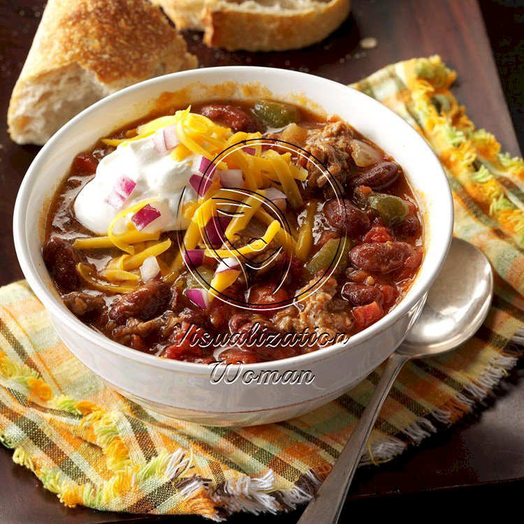 Slow-Cooked Chunky Chili
