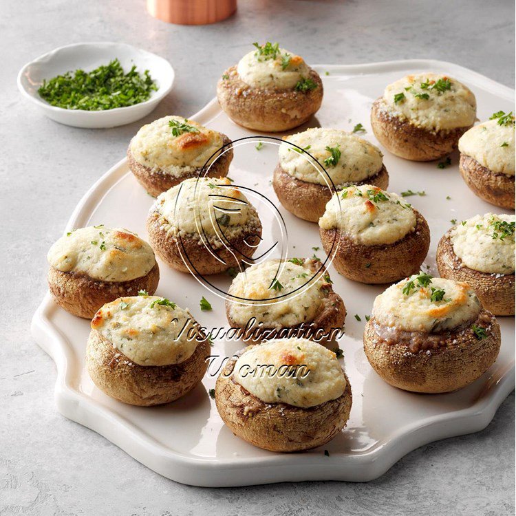 Cream Cheese-Stuffed Mushrooms