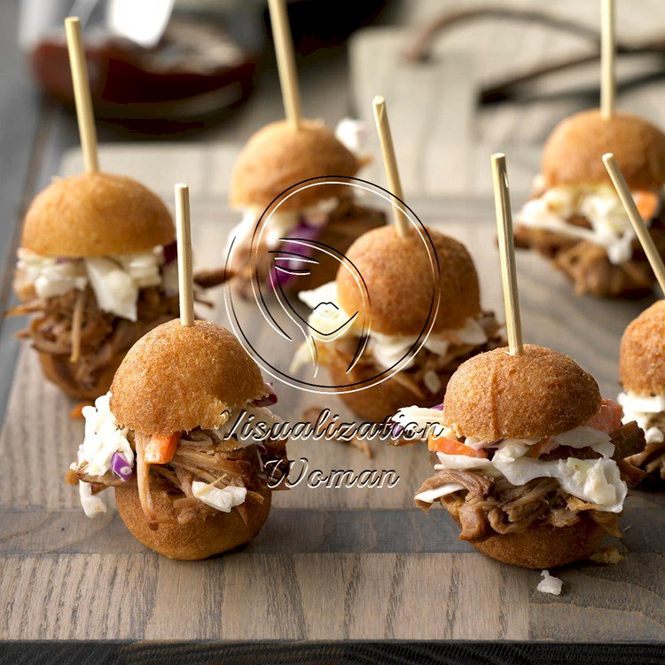 Pulled Pork Doughnut Hole Sliders