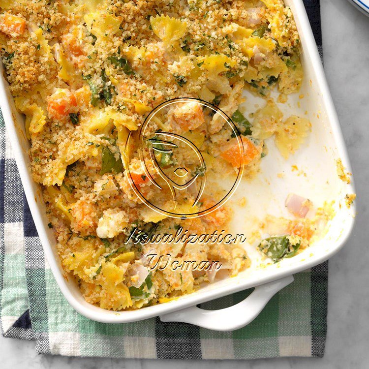 Butternut and Chard Pasta Bake