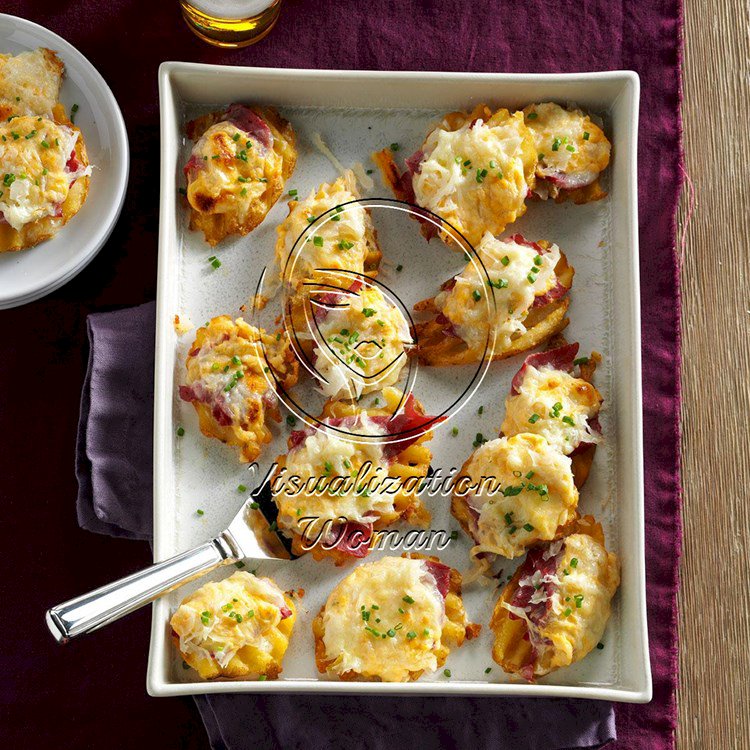 Reuben Waffle Potato Appetizers