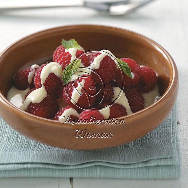 Berries with Vanilla Custard for Two