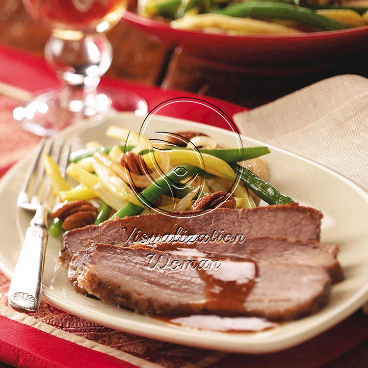 Brisket with Cranberry-Horseradish Gravy