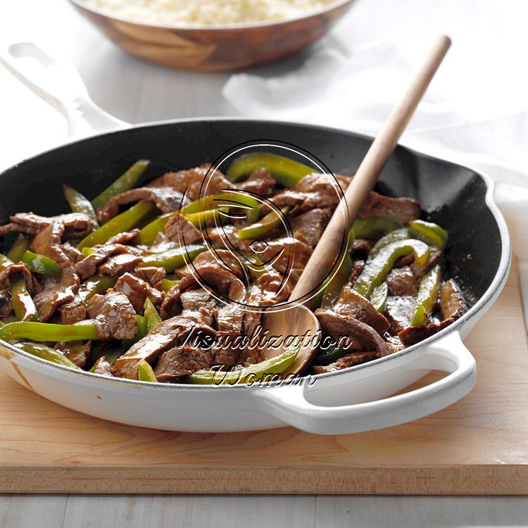 Gingered Pepper Steak