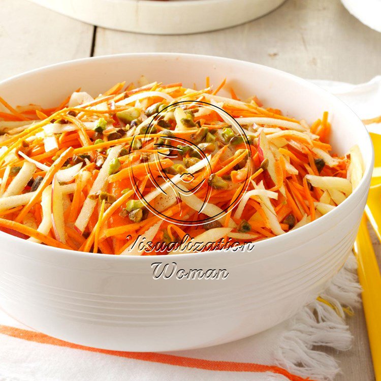 Apple-Carrot Slaw with Pistachios