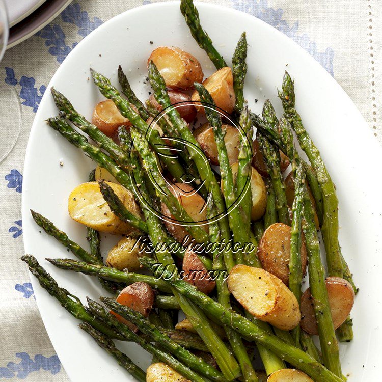 Rosemary Roasted Potatoes and Asparagus