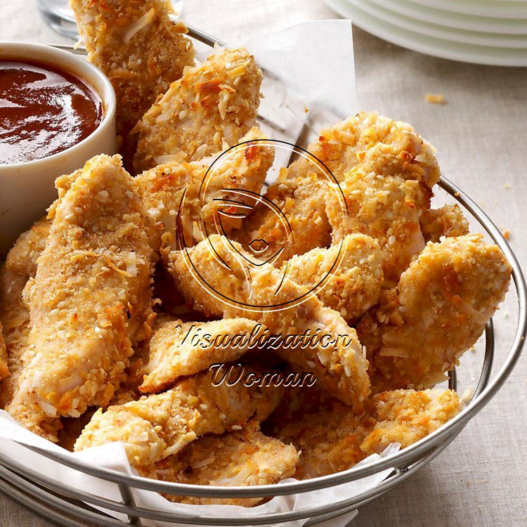 Air-Fryer Coconut-Crusted Turkey Fingers