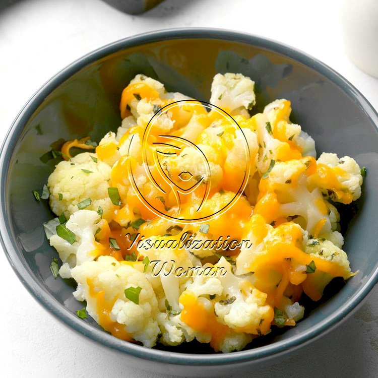 Cheddar Basil Cauliflower