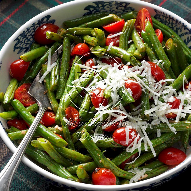 Roasted Italian Green Beans & Tomatoes