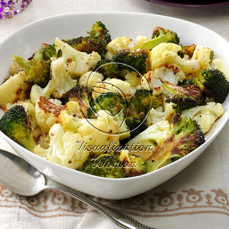 Roasted Broccoli & Cauliflower