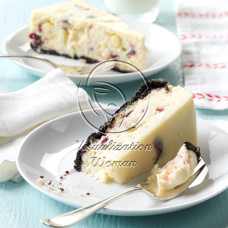 Cranberry White Chocolate Chunk Cheesecake