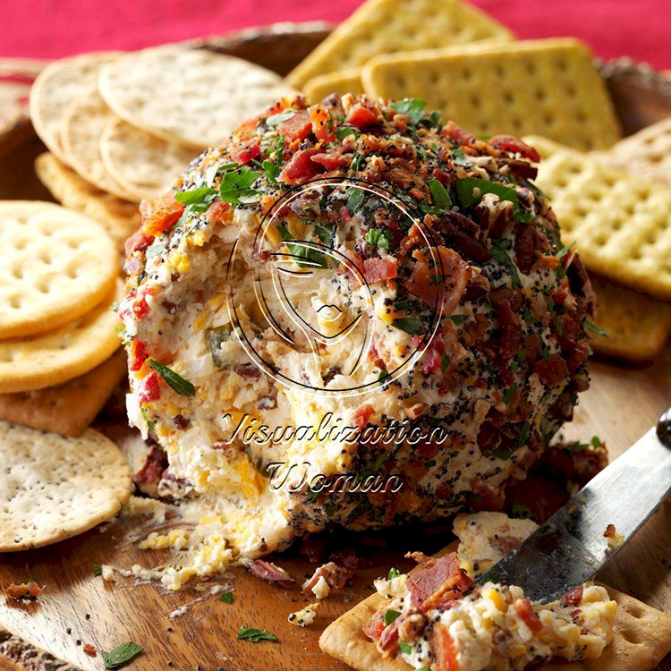 Bacon, Cheddar and Swiss Cheese Ball