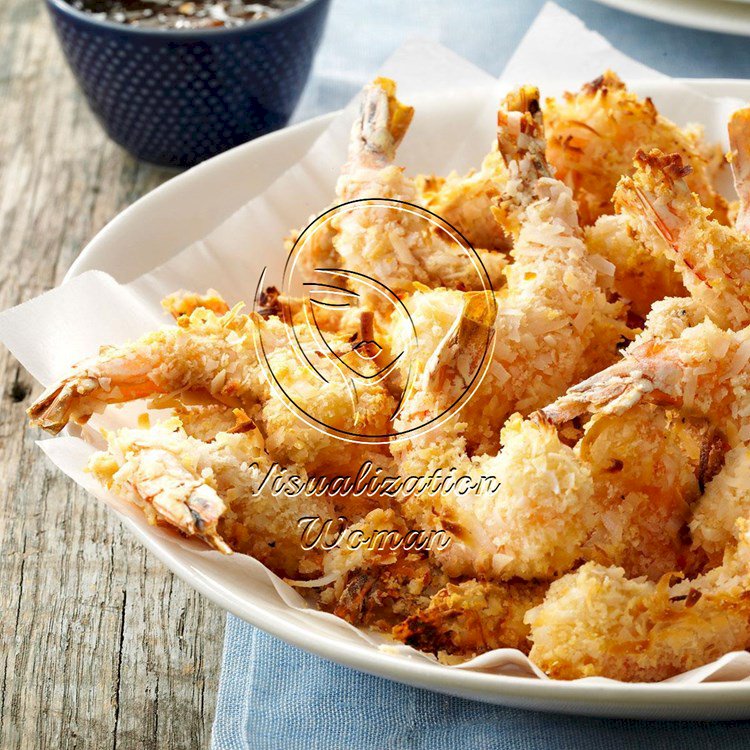 Air-Fryer Coconut Shrimp and Apricot Sauce