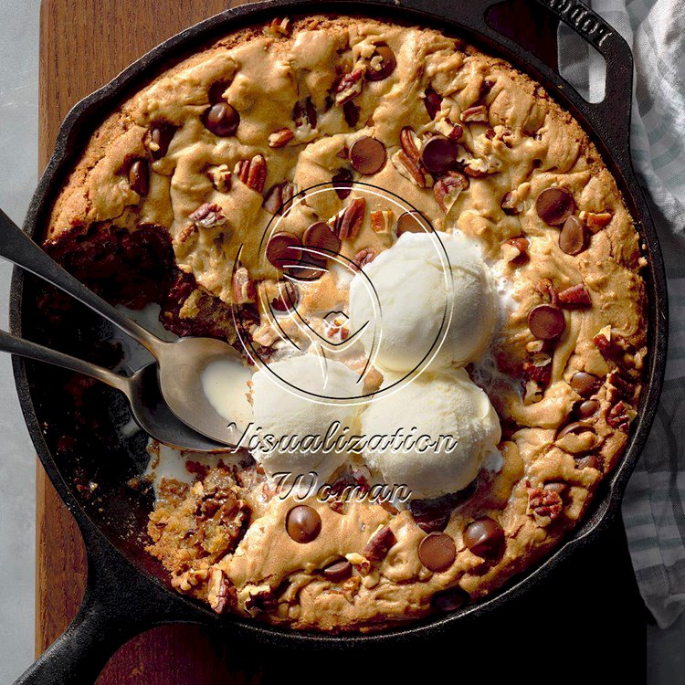 Chocolate Pecan Skillet Cookie