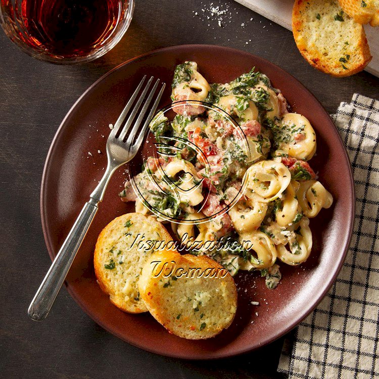 Tortellini with Tomato-Cream Sauce