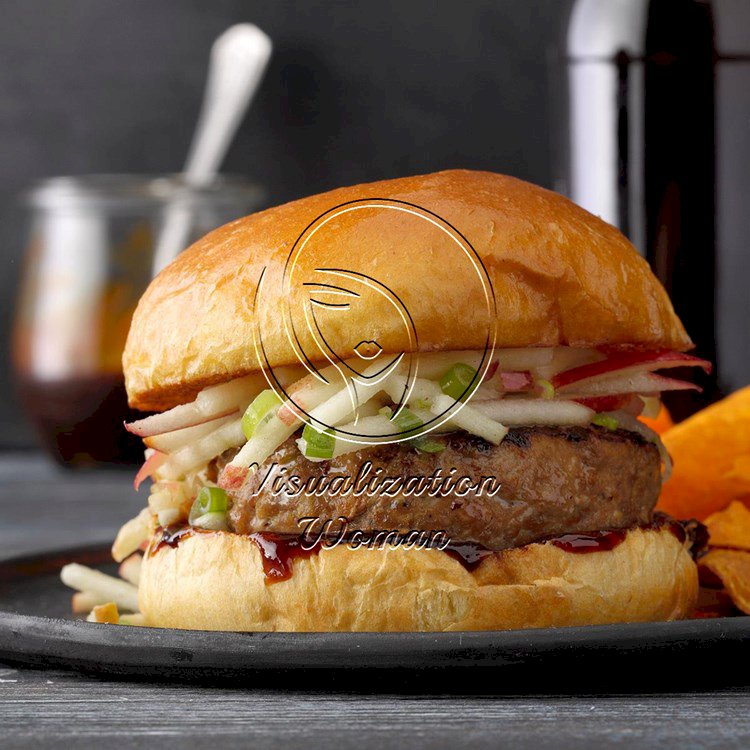 Asian Turkey Burger with Apple Slaw