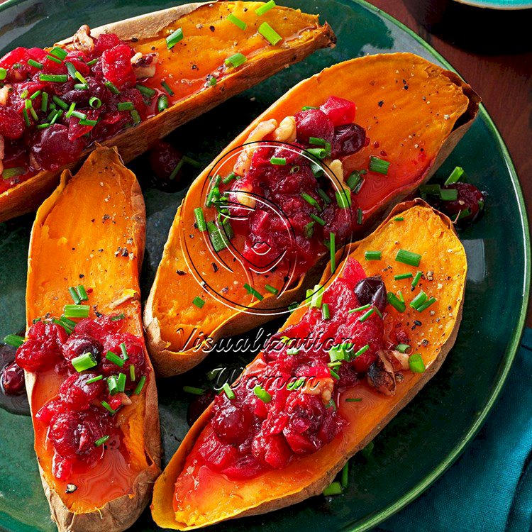 Cranberry-Walnut Sweet Potatoes