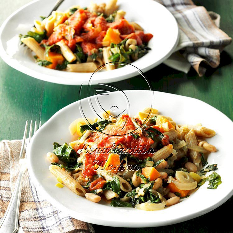 Chard & White Bean Pasta