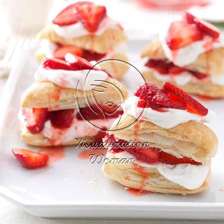 Strawberry Shortcake Puffs