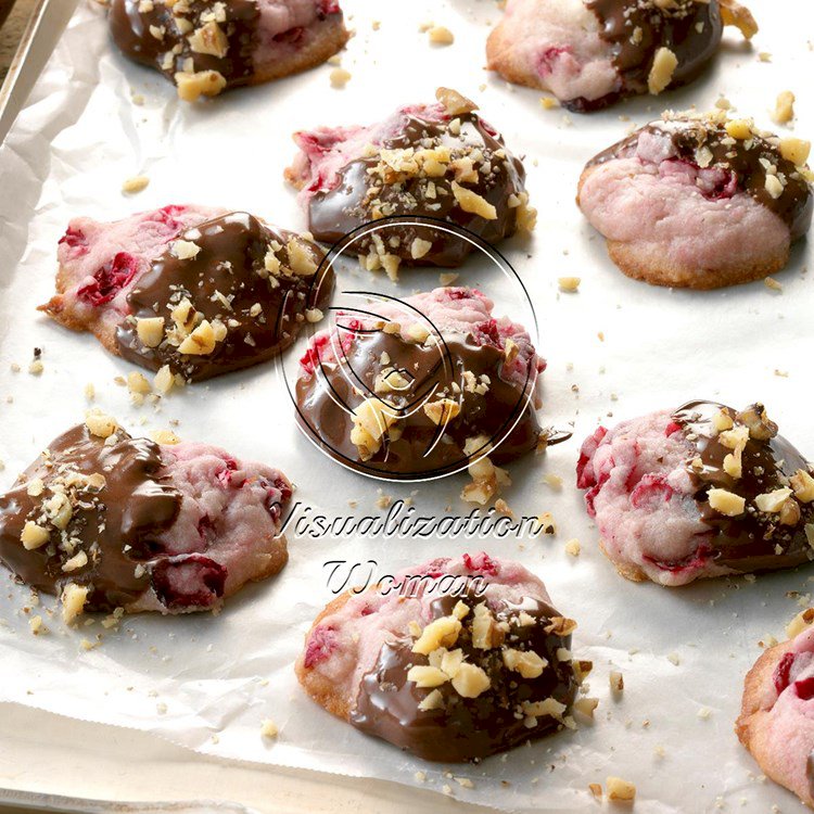 Chocolate-Dipped Cranberry Cookies