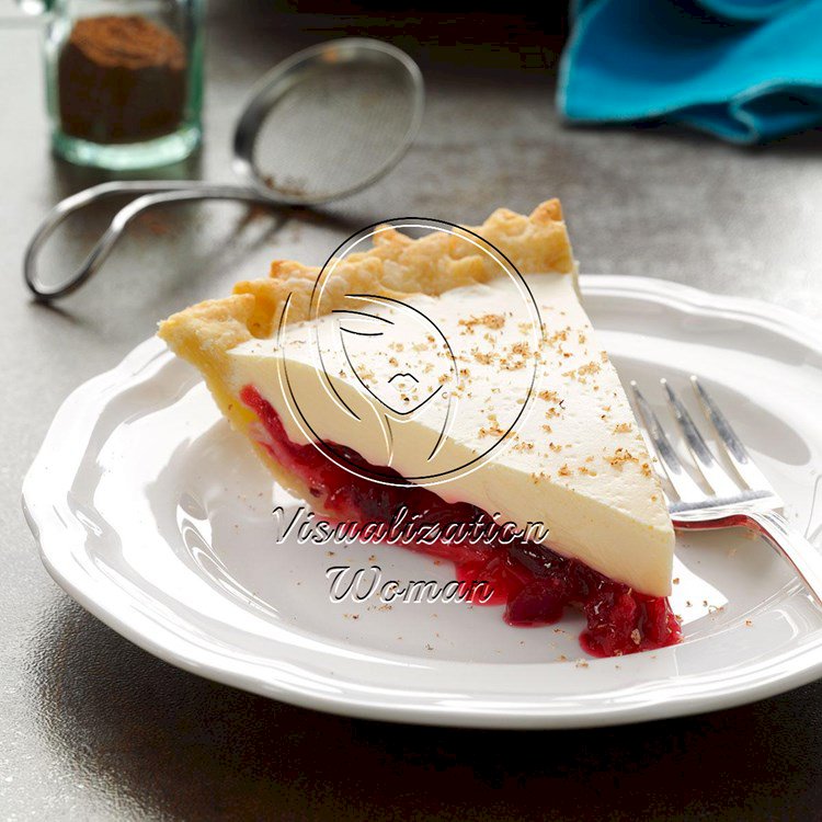 Eggnog Cranberry Pie