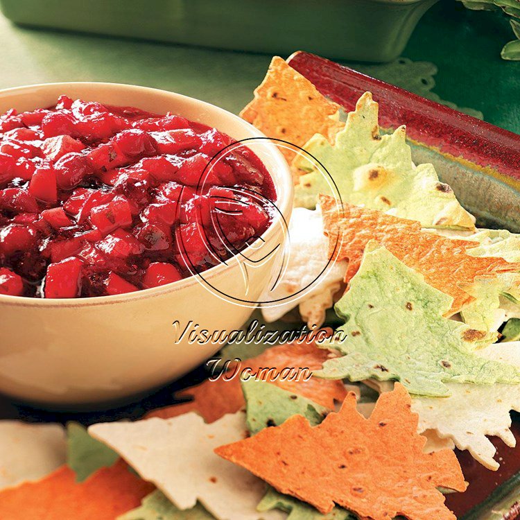 Cranberry-Mango Salsa with Tree Chips