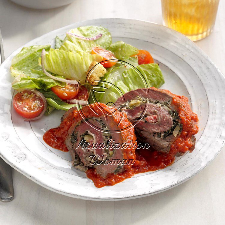 Italian Stuffed Beef Rolls